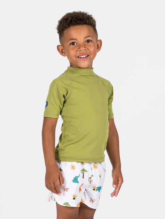 Image du produit Nabaiji Tee shirt anti UV manches courtes Bébé - Kaki (86, 85 C)