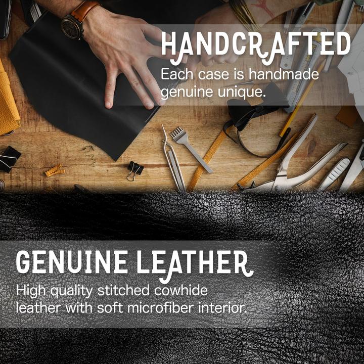 Actual product image Nalia Genuine Leather Flip Case Cover with Magnetic Closure (Samsung Galaxy S23+)