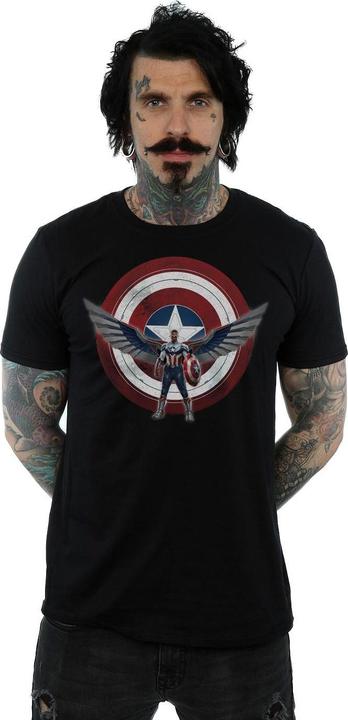 Produktbild Falcon And The Winter Soldier Captain America Shield Pose TShirt (4XL)