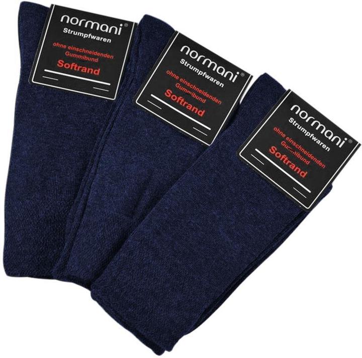 Produktbild Normani 6 Paar Komfortsocken mit Softrand und Frotteesohle (6er Pack, 39 - 42)