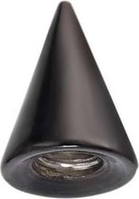 Actual product image Bijouteria Piercing attachment (PVD coating (black), Surgical steel 316L)
