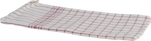 Immagine prodotto Betra Asciugamano da tè in cotone bianco, rosso (65 x 65 x 4 cm)