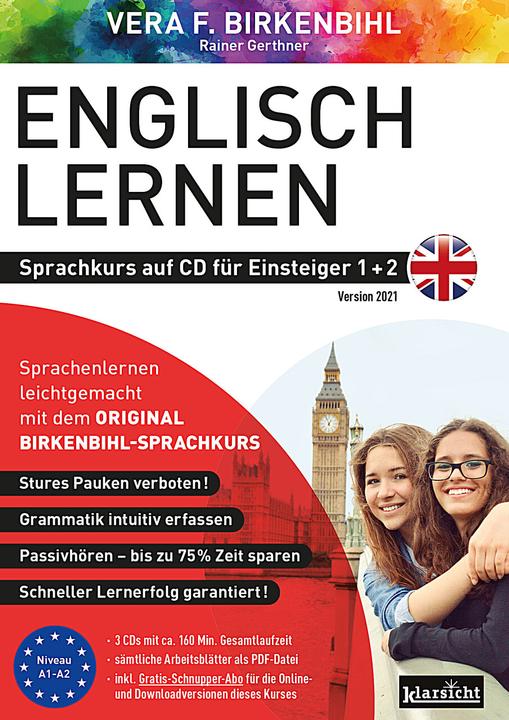 Actual product image Englisch lernen für Einsteiger 1+2 (ORIGINAL BIRKENBIHL) (German, English, Vera F. Birch beetle, Rainer Gerthner, Original Birkenbihl language course, 2023)