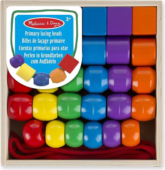 Immagine prodotto Melissa & Doug Le prime perline di legno da infilare