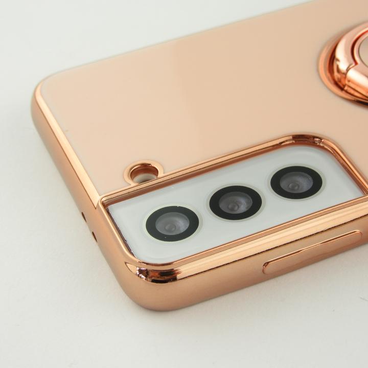 Produktbild PhoneLook Hülle Gummi Bronze mit Ring (Samsung Galaxy S21 5G)