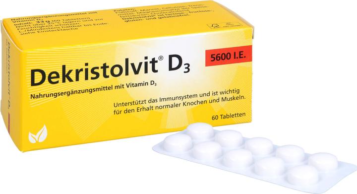 Produktbild Dekristolvit D3 5600 I.E. Tabletten, 60 St. Tabletten (60 Stück, Tabletten, 60 g)