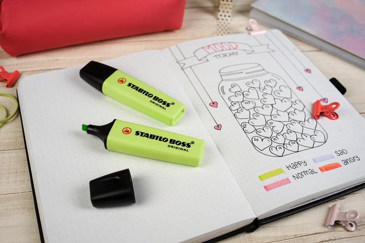 Image du produit STABILO Surligneur BOSS ORIGINAL Pastel (Jaune-vert, Vert, 5 mm, 1 x)