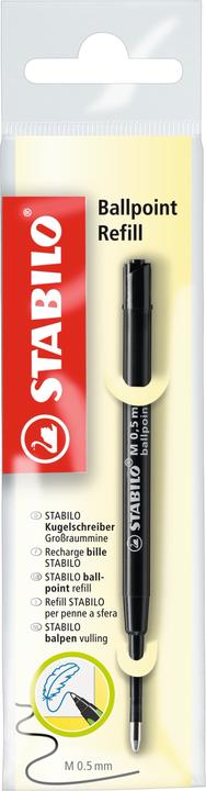 Produktbild STABILO Ballpoint Refill Kugelschreiber Grossraummine (Ersatzmine, Schwarz, 0.50 mm)