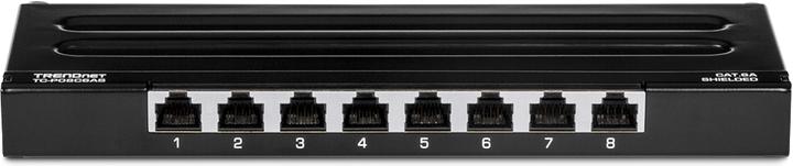 Actual product image Trendnet 8-port shielded patch panel for wall mounting