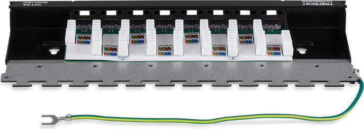 Actual product image Trendnet 8-port shielded patch panel for wall mounting