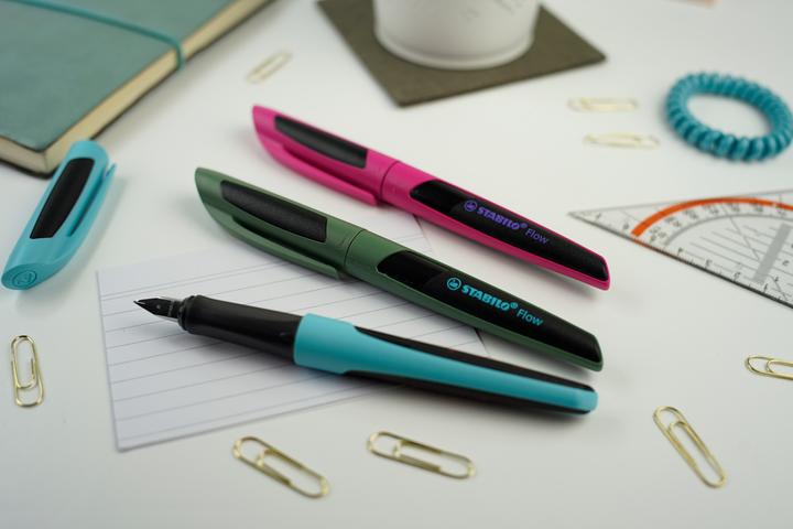 Actual product image STABILO Flow SPORTY fountain pen (Blue, Black, 1 x)