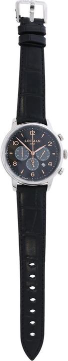 Produktbild Locman Italy Armbanduhr 1960 Chrono schwarz Ref. 0254 (Chronograph, 42 mm)