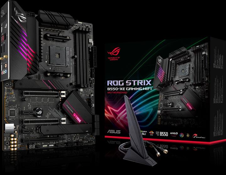 Actual product image ASUS ROG STRIX B550-XE GAMING WIFI (AM4, AMD B550, ATX)