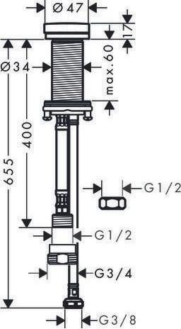 Immagine prodotto hansgrohe Valvola di chiusura HG per elettrodomestici da cucina F21 nero opaco