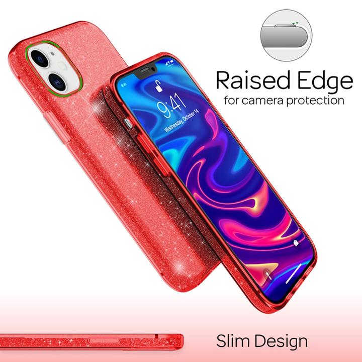 Produktbild Nalia Glitzer Handyhülle (Apple iPhone 12)