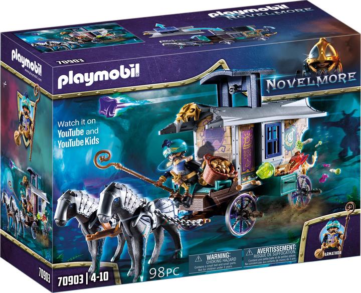 Produktbild Playmobil Violet Vale Händlerkutsche (70903, Playmobil Novelmore)