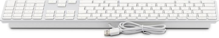 Actual product image LMP Large Font USB Keyboard 110 keys wired USB keyboard with 2x USB and aluminum upper cover - German (DE, Cable)