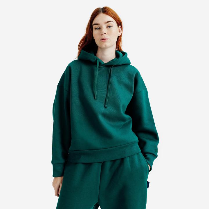 Decathlon Women's hoodie, Elementals, green