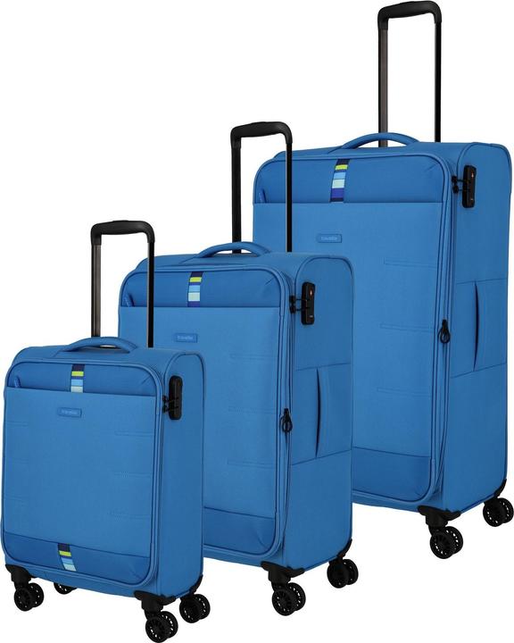 Produktbild Travelite Rügen 4 Rollen Kofferset 3-teilig mit Dehnfalte (90 l, XL (ab 115l))