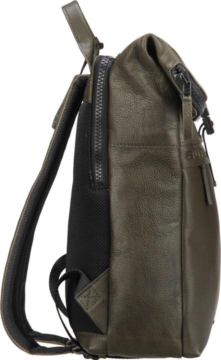 Produktbild Burkely Minimal Mason Unisex Rolltop -Rucksack - 14 -Zoll -Laptop -Kompartiment - Grün (21 l)