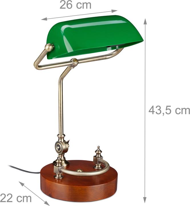 Actual product image Relaxdays Banker lamp