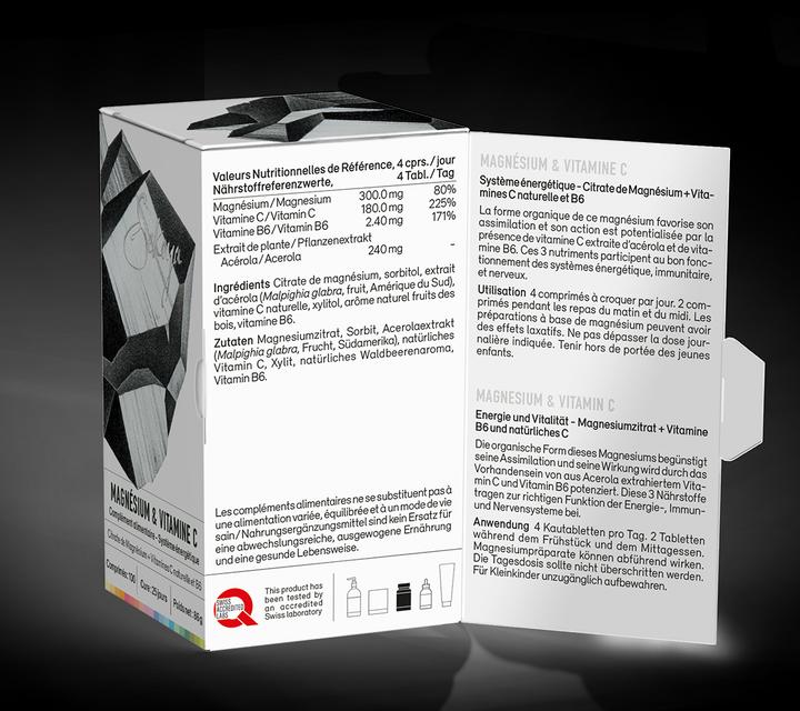 Produktbild Sekoya Magnesium & Vitamin C | Eine wirkungsvolle 2-in-1 Formel (100 Stück)