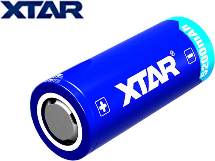 Produktbild Xtar Akku 26650 PCB geschützt, 26,5x68,2mm (1 Stk., 5200 mAh)
