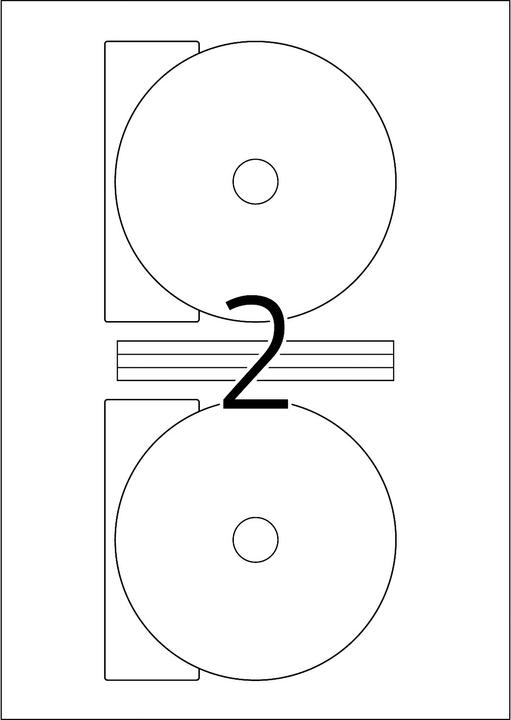 Actual product image HERMA CD labels A4