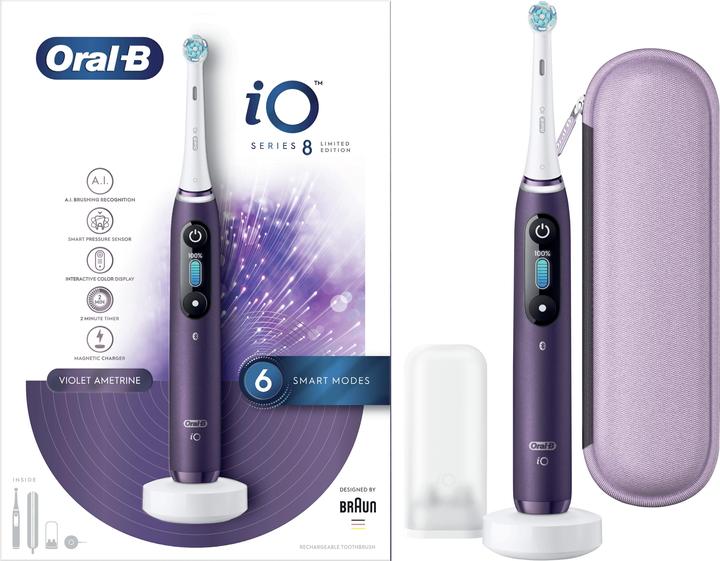 Produktbild Oral-B iO Series 8 Elektrische Zahnbürst, purple (Schallzahnbürste)