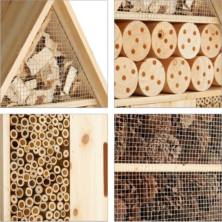 Immagine prodotto Relaxdays Albergo per insetti (Coccinelle, Merletti, Ape, Api, Farfalle)