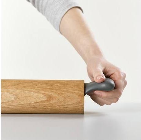 Produktbild Joseph Joseph Grip-Pin Ergonomisches Nudelholz – Grau