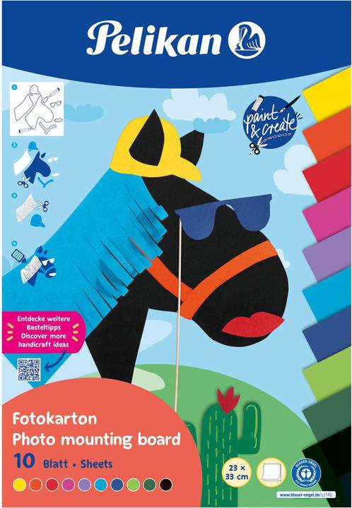 Image du produit Pelikan Bloc de carton photo FOKA, 10 feuilles, 23X33cm, f.s. (270 g/m², 10 x)