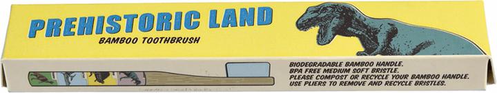 Produktbild Rex London Bambuszahnbürste für Kinder, Prehistoric Land (Mittel)