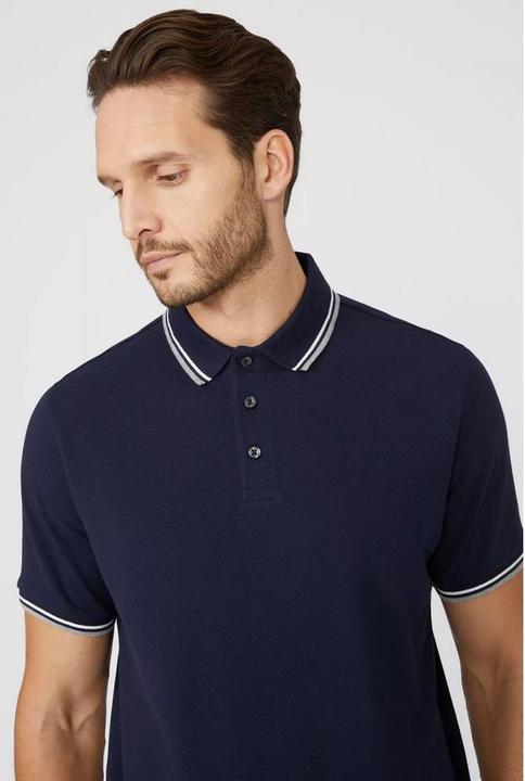 Produktbild Universal Textiles Poloshirt Mit kontrastfarbenen Streifen (S)