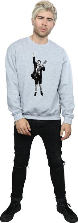 Produktbild AC/DC Angus Young Sweatshirt aus Baumwolle ausgeschnitten (S)