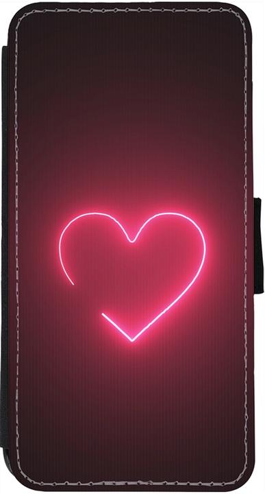 Immagine prodotto PhoneLook Cover Portafoglio nero Valentine 2023 cuore singolo neon (Apple iPhone 12 Pro Max)