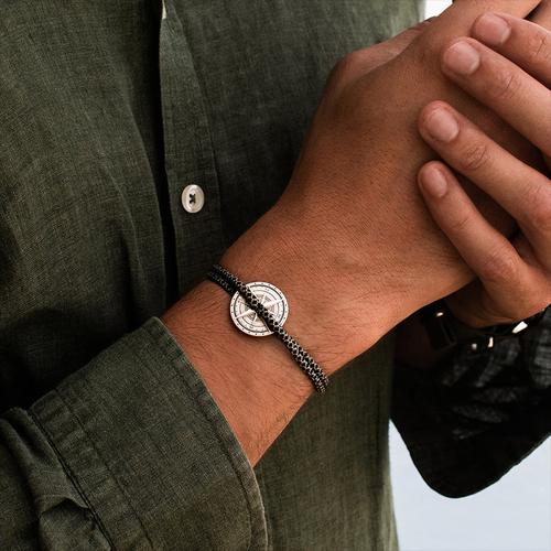 Produktbild Le vent à la française Armband Argent Vieilli - Schwarz & grau