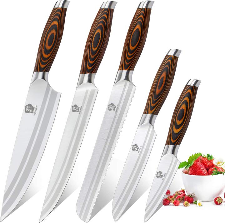 Image du produit Wildmok Set de 5 couteaux de cuisine (21 cm)