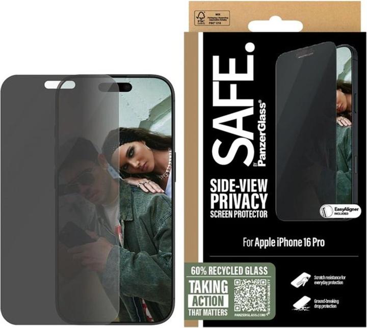 PanzerGlass Safe. (1 Stück, Apple iPhone 16 Pro)