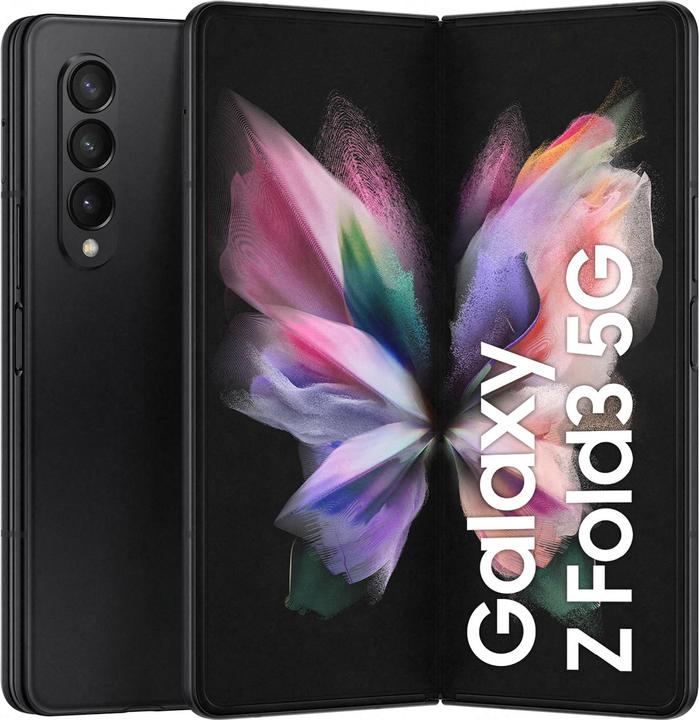 Productafbeelding Samsung Galaxy Z Fold3 5G EU (512 GB, Fantoom Zwart, 7.60", SIM + eSIM, 12 Mpx, 5G)