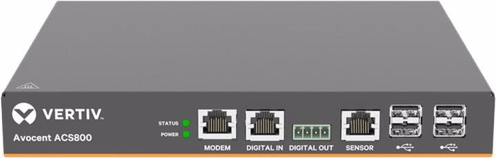 Immagine prodotto Vertiv Console seriale ACS800 a 4 porte con modem analogico, alimentatore esterno AC/DC - Cavo di