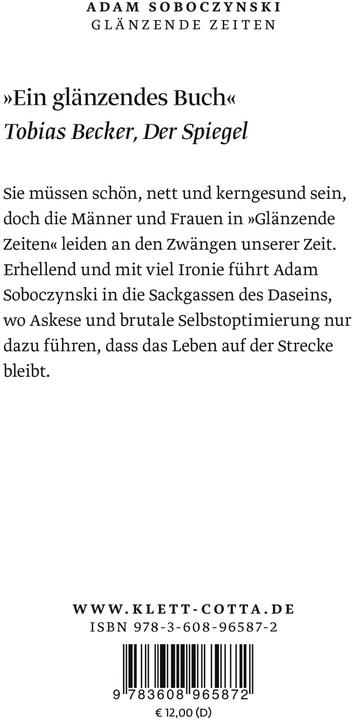 Immagine prodotto Glänzende Zeiten (Tedesco, Adam Soboczynski, 2023)