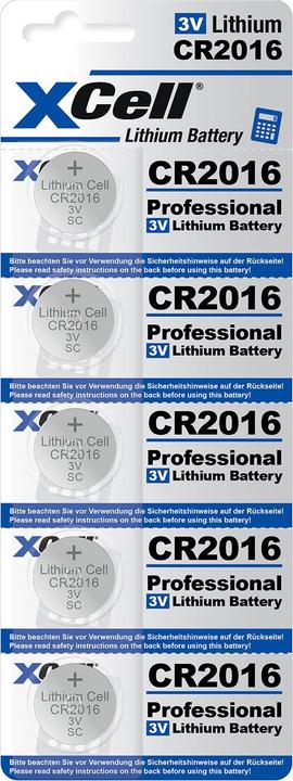 Immagine prodotto Hückmann Pila a bottone al litio da 3V (5 pz., CR2016, 90 mAh)