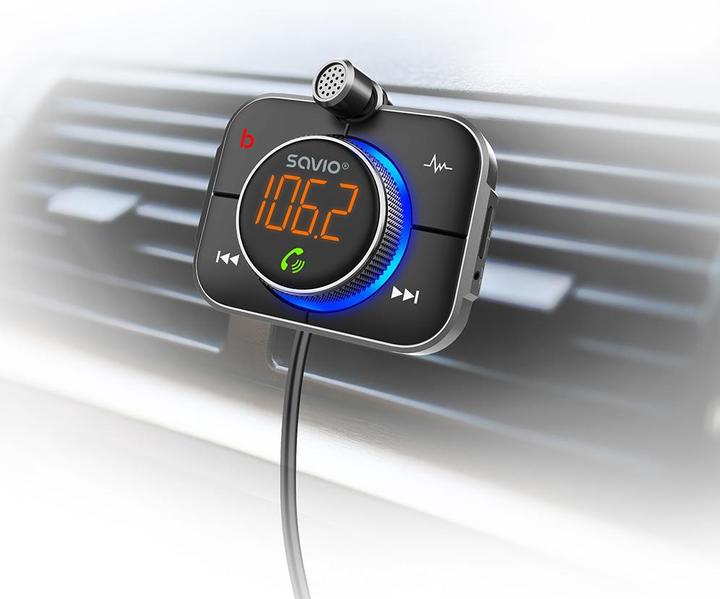 Actual product image Savio FM transmitter