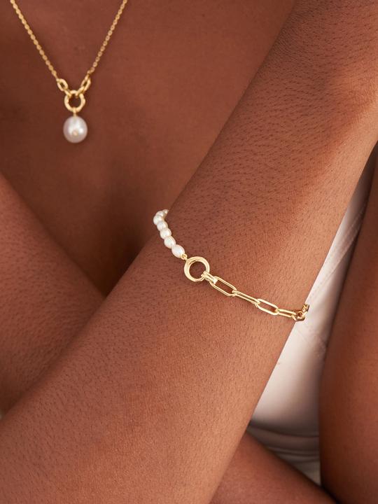 Actual product image Ania Haie Pearl Power Bracelet (16.50 cm, 925 Silver)