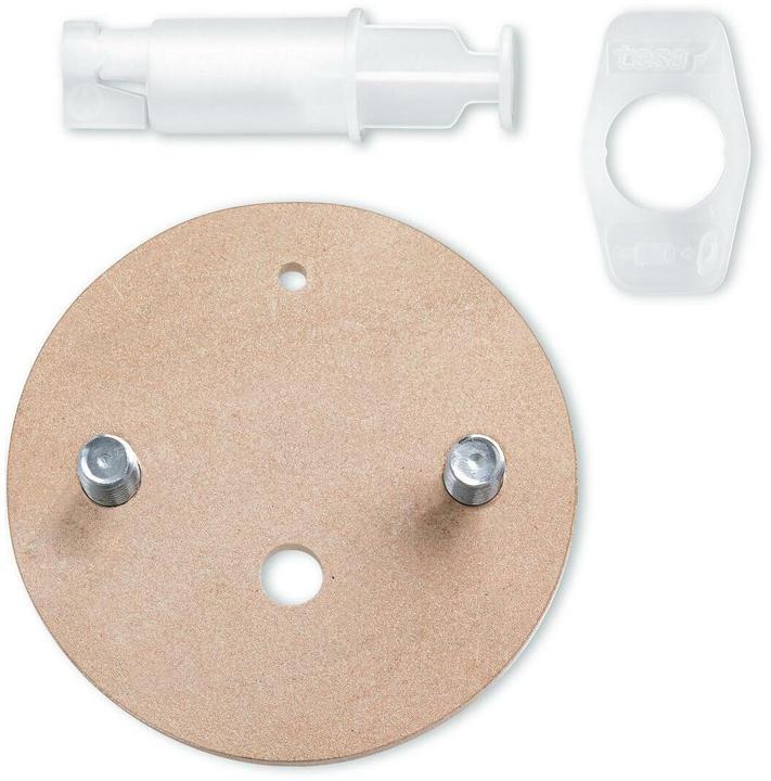 Produktbild tesa Power.Kit-Adapter BK164, selbstklebendes Ersatzteil-Set, Metallplatte, Durchmesser 57mm