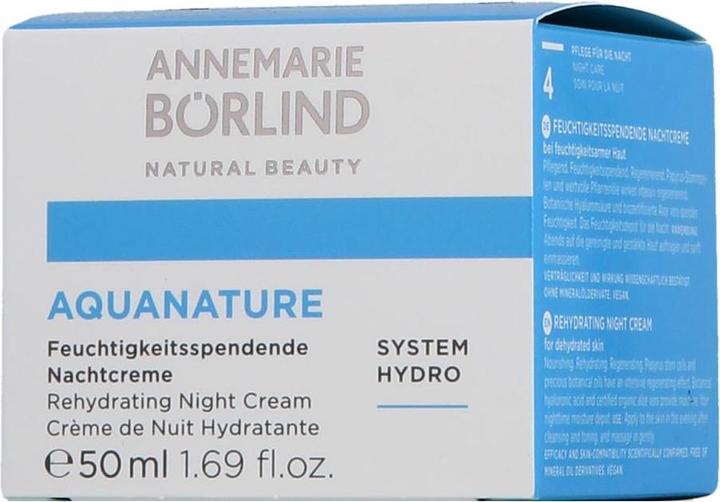 Actual product image Annemarie Börlind Aquanature (50 ml, Night cream, Up to SPF 10)