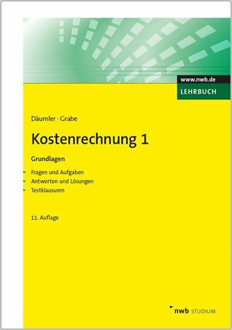 Image du produit Kostenrechnung 1 Grundlagen (Allemand, Jürgen Grabe, Klaus-Dieter Däumler, 2013)