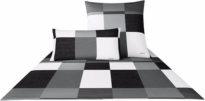 Produktbild Joop! Living Bettwäsche Plaza Squares Black (Bettwäsche Set, 135x200 cm + 80x80 cm)