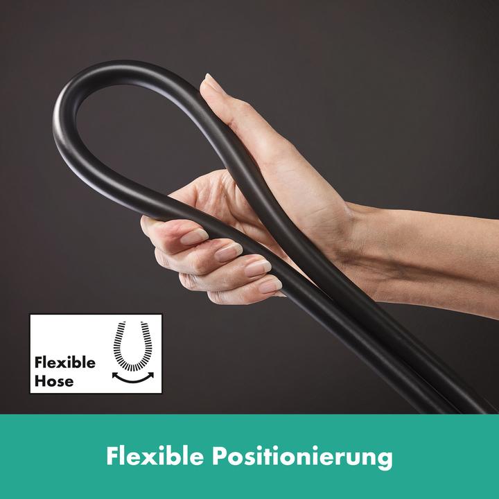 Produktbild hansgrohe Unica Duschstange S Puro 90 cm, Easy Slide Duschkopfhalter, Isiflex Duschschlauch 160 cm